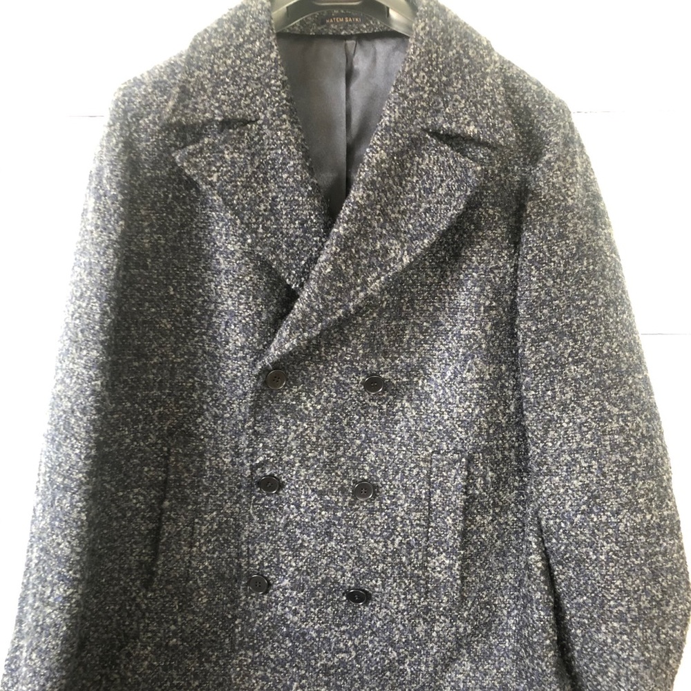 Double-breasted peacoat